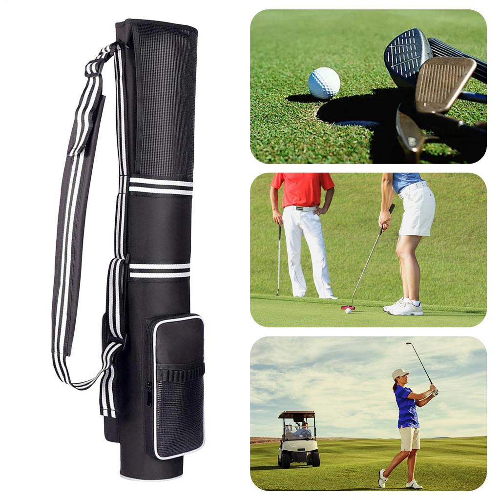 Golf Club Bag Golf Club Cart Bags Holds 3-9 Sticks Organizer Lightweight Waterproof Foldable For Tournament Travel Airplane Cart