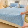 3PC(1XSheet+1XPillowcase)Winter Warm Fitted Bed Sheet Taff Velvet Fleece Bed Linen Single/Double/King/Queen Size Plush Mattress Cover Thick Bed Cover