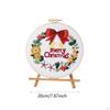 Christmas Embroidery Kit Craft Set for Adults Xmas Gift Home Decoration including Threads Hoop