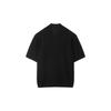 Customellow Black Mesh Half Sleeve Cardigan Black Cwwam25312bkx