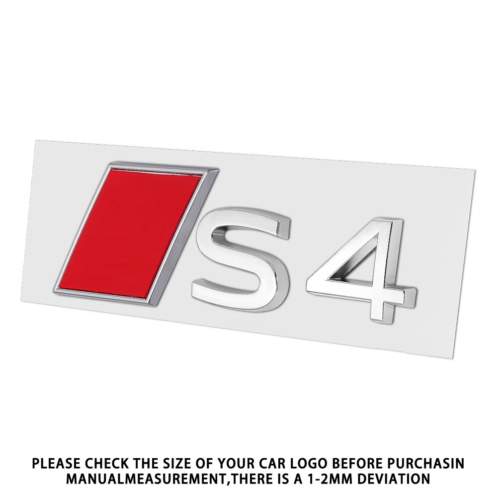 New For T Sline S3 S4 S5 S6 S7 S8 Aalloy Car Rear Trunk Badge Stickers Auto Tail Logo Modification Accessories Emblem Decor Decal