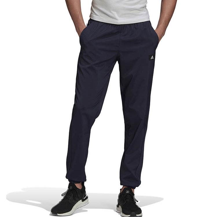 Adidas Training Series Solid Color Logo Print Joggers Men Bottoms Black HB6569