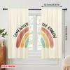 2pcs 2D Flat Printing Party Curtain Rainbow 100% Polyester Fabric Without Electricity Birthday Party for Oversized Outdoor