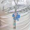 Stylish Four Leaf Clover & Musical Note Charm Keychain for Keys Bags or Backpacks Durable Alloy Resin Accessory