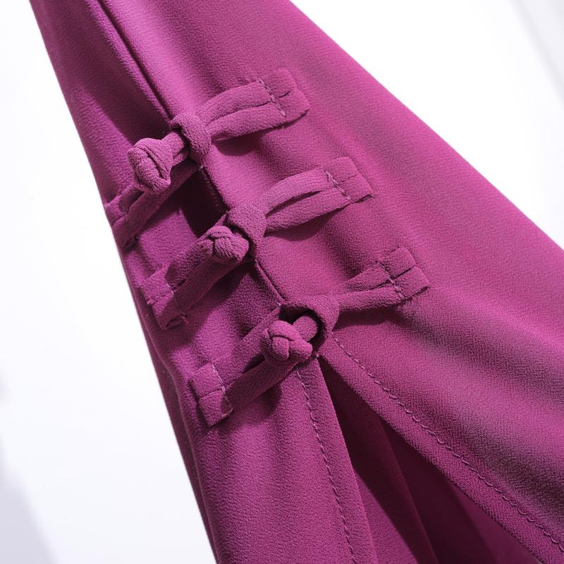 Summer Chiffon High Waist Pants for Women Fashion Wide Leg Pants Ladies Vintage Clothes