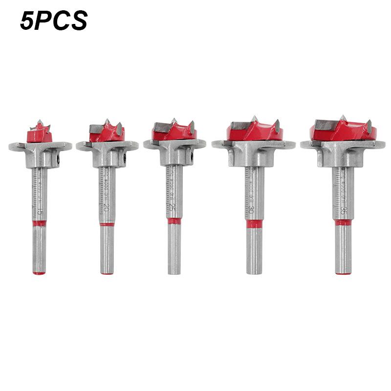 

Набор сверл для петель с зенковками 15-35 мм с твердосплавными наконечниками - Инструмент для точной обработки дерева для отверстий под петли с потайной головкой