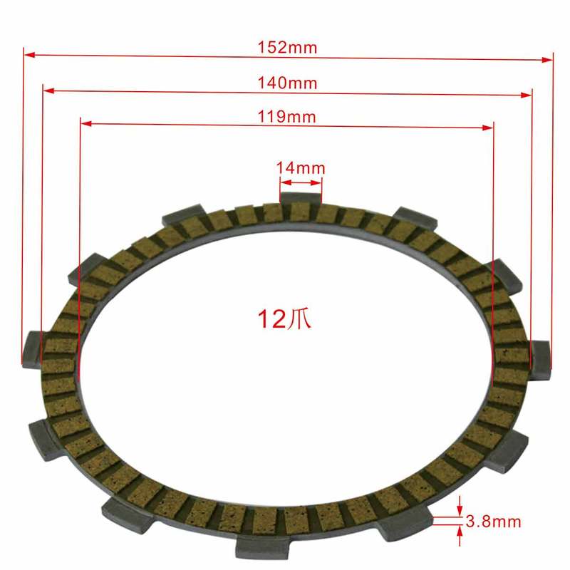 9PC Motorcycle Friction Clutch Disc Plates For Honda CB1000F 1993-1997 Hurricane 1000 CBR1000F 1987-1992 CBR1000F FP 1993-1999