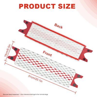 Mikrofaser Bodenwischmopp Pads Wiederverwendbares Flachwischmopp Tuch Ersatz für Vileda UltraMax Schnelltrocknend Maschinenwaschbar 51X4cm