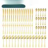 60-Piece Tableware 12-person Set American Station Flatware Set1010 Stainless Steel Tableware
