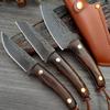 Cuchillo Forjado Hecho a Mano Multiusos 4 pulgadas Hecho a Mano Acero al Carbono Alto Cuchillo de Desollar Mongolia Barbacoa Cocina Cuchillo de Chef