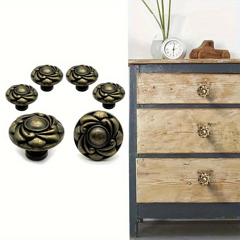 4/8pcs Vintage Drawer Pulls,round Dresser Pulls,vintage Cabinet Knobs,1.18*0.98 Inches,for Nightstand,cabinet,drawer,cabinet Pulls,with Screws
