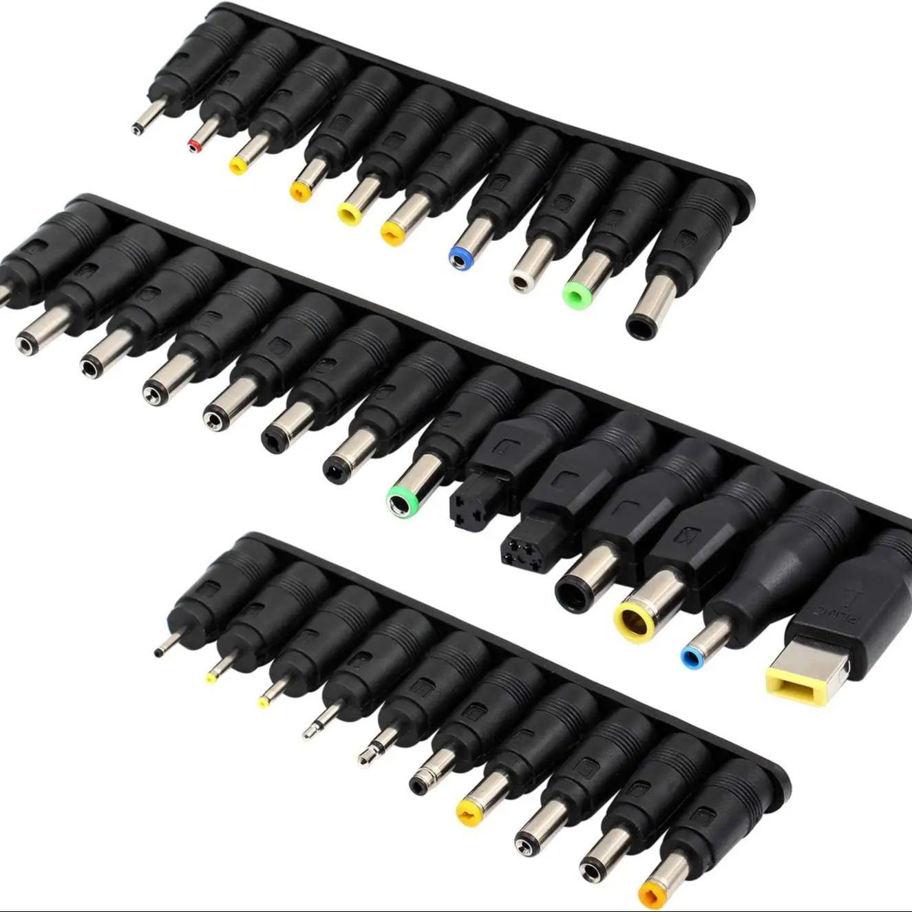 

34 шт. универсальный комплект штекеров постоянного тока для ноутбука, наконечники для адаптеров переменного тока 5,5 мм x 2,1 мм