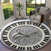 1pc Office Carpet, Musical Chair Rug, Living Room Printed Round Rug, Home Chair Floor Mat