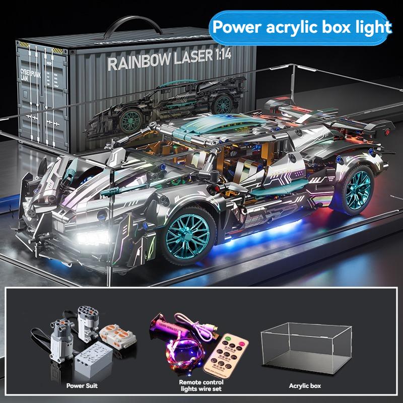1:14 Technical Racing DIY Sports Car Construction Blocks Playthings Assemble Block Car Playthings designed for Children's Birth Date plus Xmas Present