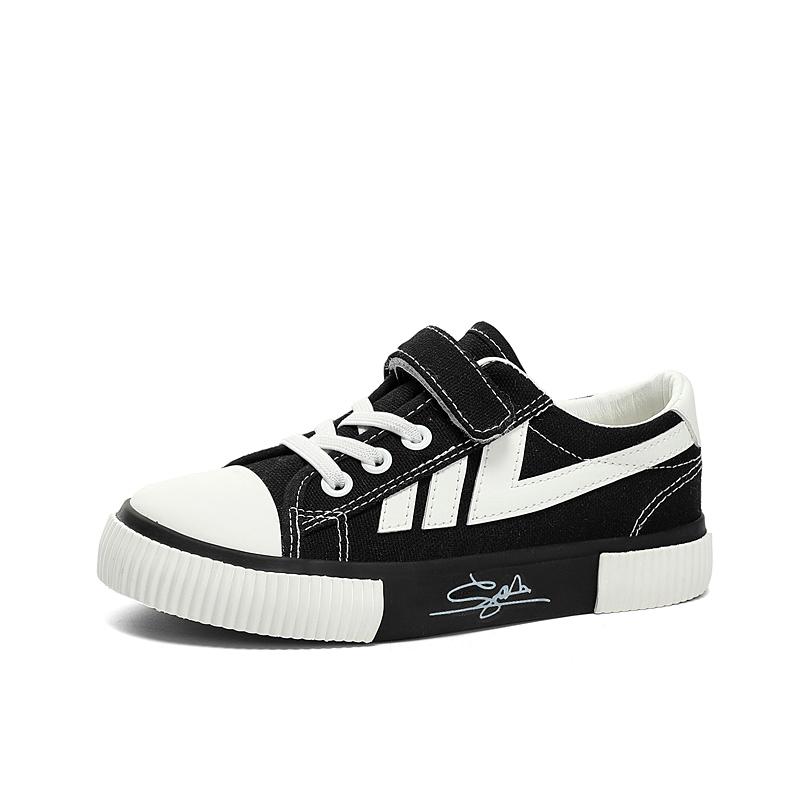 

Молодежная минималистичная и модная повседневная спортивная обувь на липучке Студенческая парусиновая обувь Вулканизированные обувные доски и обувь 36 чёрный