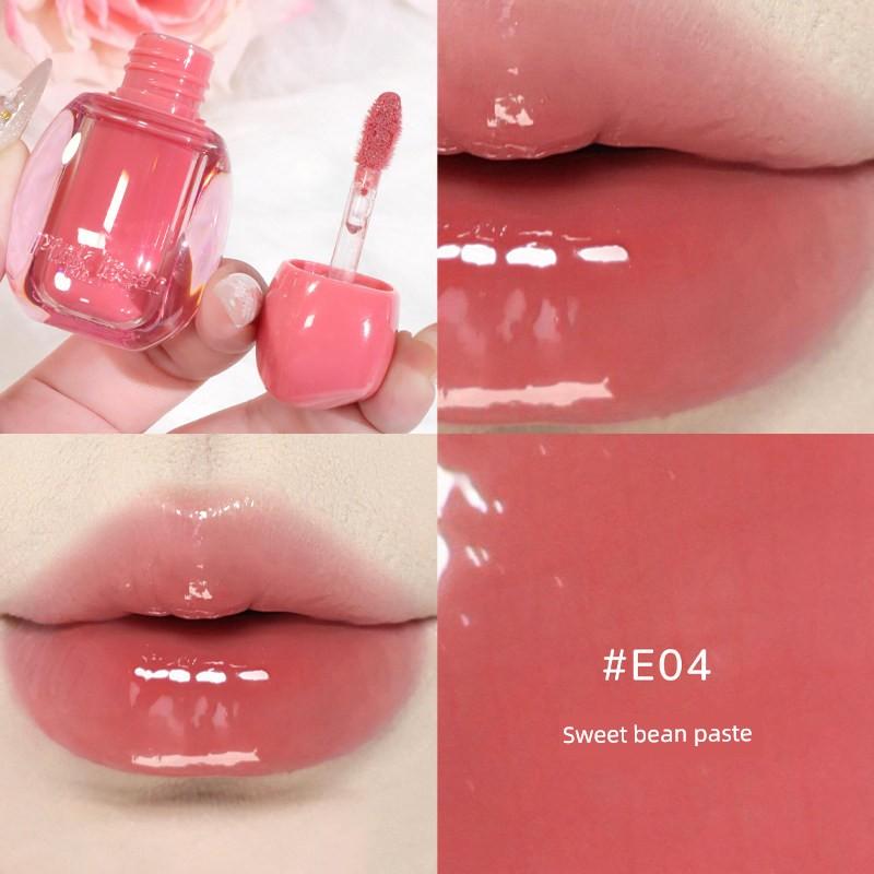 Pinkbear Leather Bear Half Fish Cooperation Ugly Fish Gift Box Hellokitty Lipstick S05 Lip Lacquer Joint Name