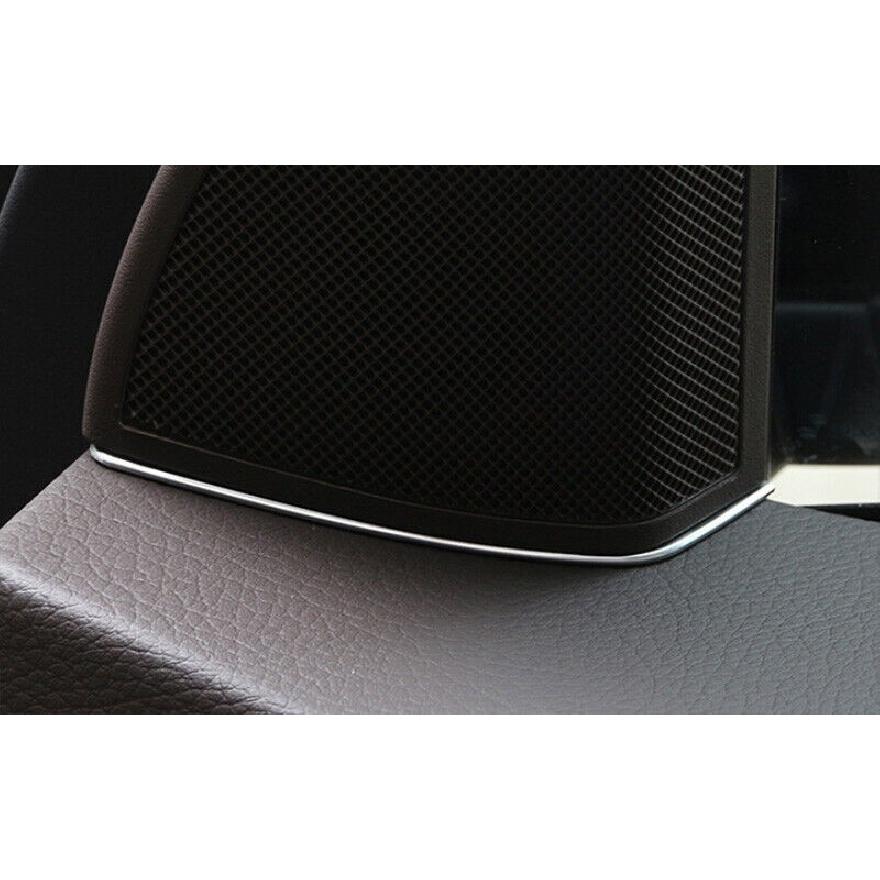 A Pillar Horn Strip Cover Trim 2pcs For Mercedes-Benz GLK 2009-2015 Matte Silver