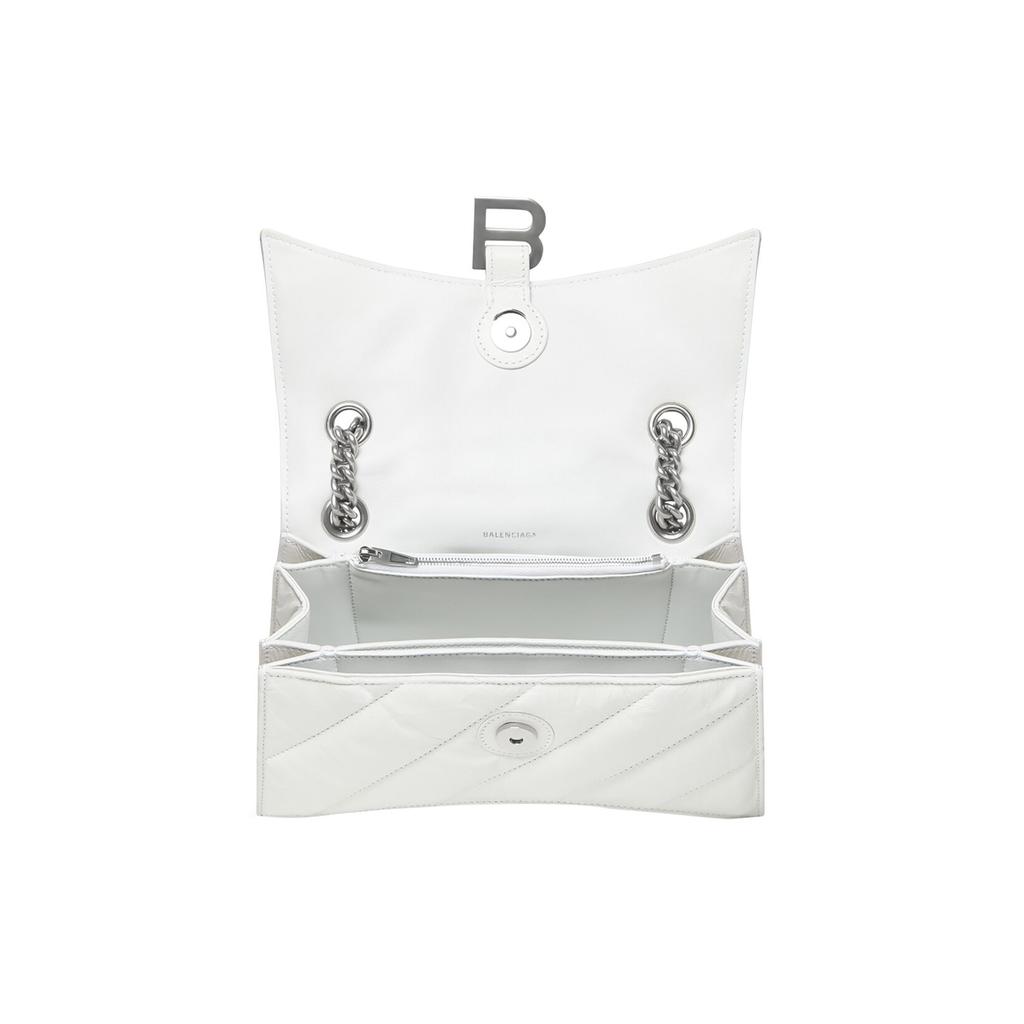 Bolso Pequeño de Cadena Balenciaga para Mujer Acolchado Blanco Óptico 716351210J09001