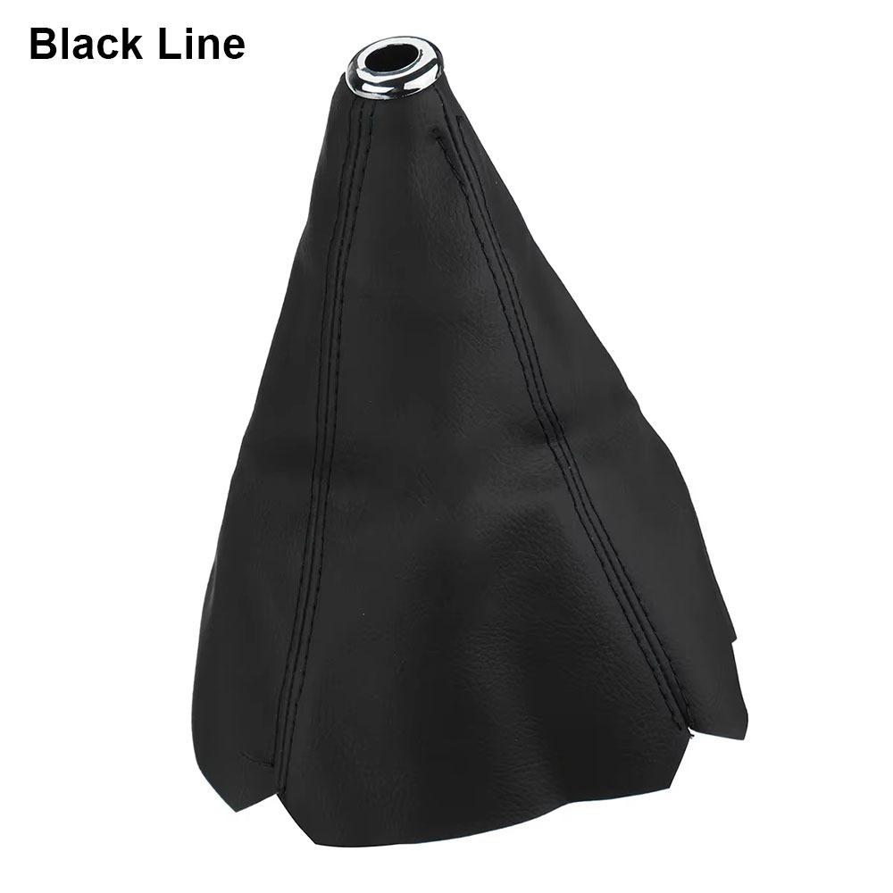 1Pcs New Universal Gear Shift Knob Cover PU Leather 16mm Gear Shift Collars Shift Lever Knob Boot Car Auto Accessory