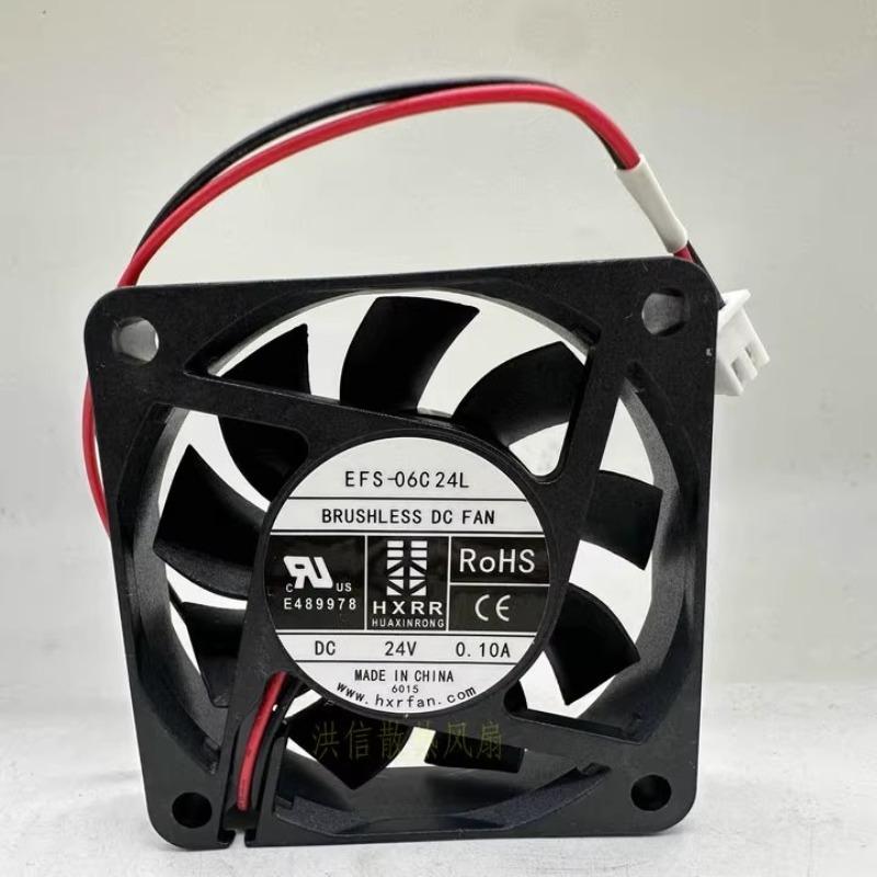 New Cooler Fan for EFS-06C24L DC24V 0.10A 6CM Cooling Fan 60x60x15mm