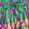 Mardi Gras Skirt Belly Dance Hip Scarf Mardi Gras Costume Sequins Fringe Tassels Wrap Skirt Sparkly Glitter Skirt