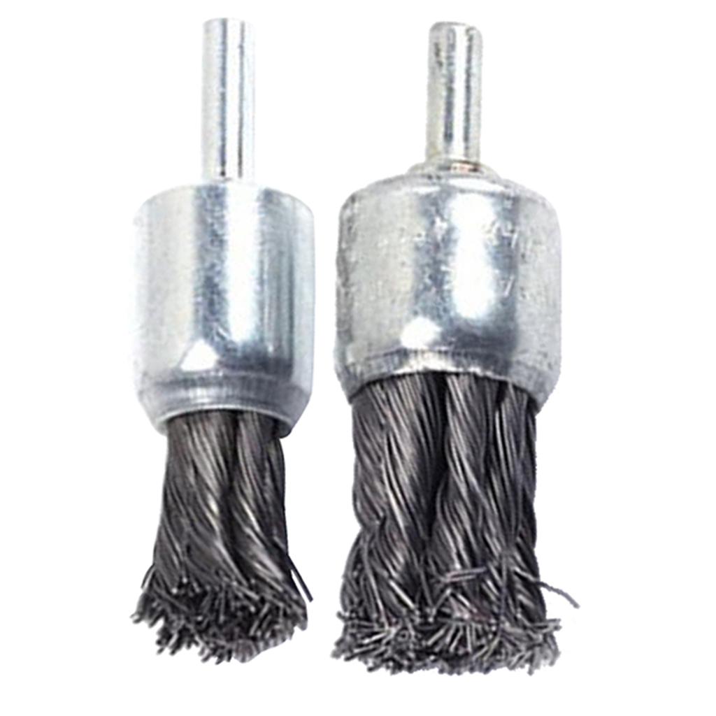 Deburring 25mm 4 x Twist Knot Wire End Brush for Metal Surface Grinding