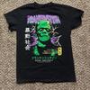Frankenstein Horror Movie Graphic T-Shirt Vintage Style Black Tee S-4XL