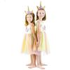 Costume for a fancy dress party, unicorn dress, Pegasus dress, fairy tale characters, size 130. Costume for a girl, unicorn outfit, size 130.