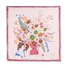 100% Mulberry Silk  Women's Double-sided Printed Small Scarf Silk Plain Crepe Satin Square Scarf High Sense