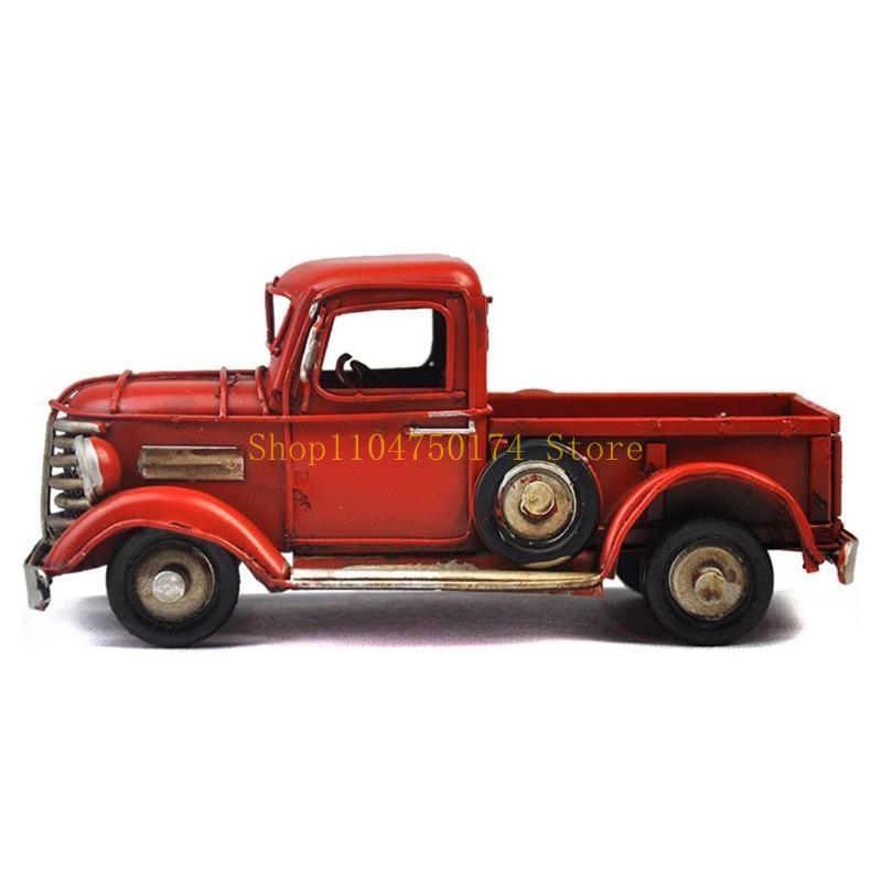 Vintage Truck Tabletop Ornaments Metal Truck Planter Farmhouse Christmas Decor Top Sale
