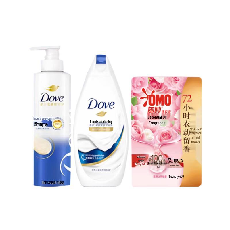 Dove Long-lasting Scent Nourishing Moisturizing Body Wash Set