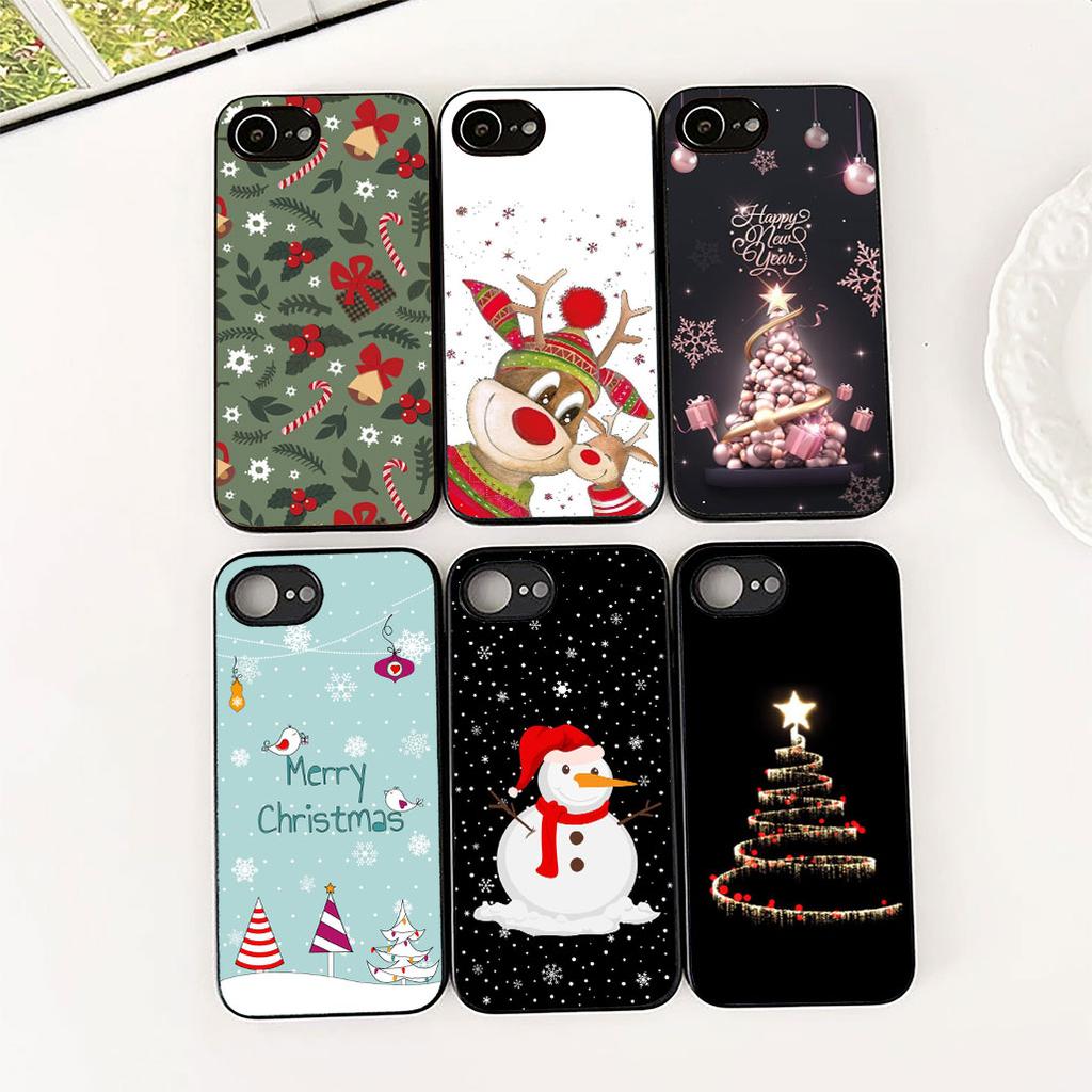 Snowman Merry Christmas Tree Deer Gift Phone Cover for Apple iPhone 12 13 Pro Max Mini ProMax X XR 17E 13Mini Protective Case