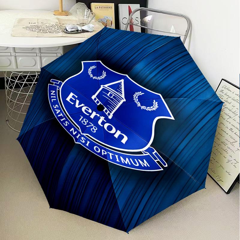 1PC Fc Crest Design Printed Umbrella Folding Umbrella, Automatic Umbrella 8-Frame for Travel, Camping Fan Gifts Christmas Gifts
