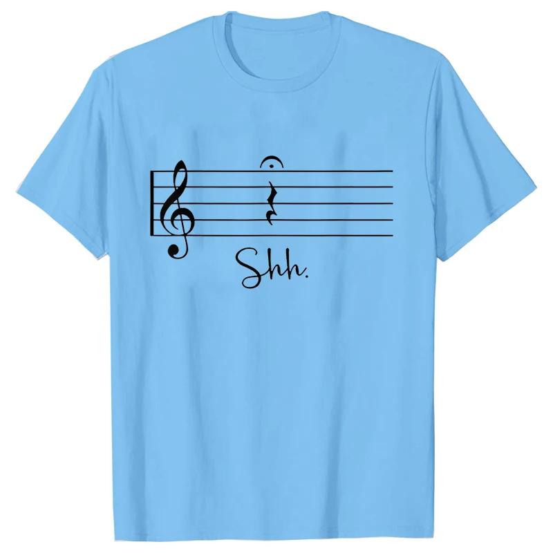 Funny Music Notes T Shirts Men Graphic Tops Streetwear Short Sleeve Tees Oversized Harajuku Teacher Gift T-shirt Mens Clothing