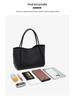 Women's High-End Soft Leather Tote Bag - Large Capacity, Small Niche Design for Commuting