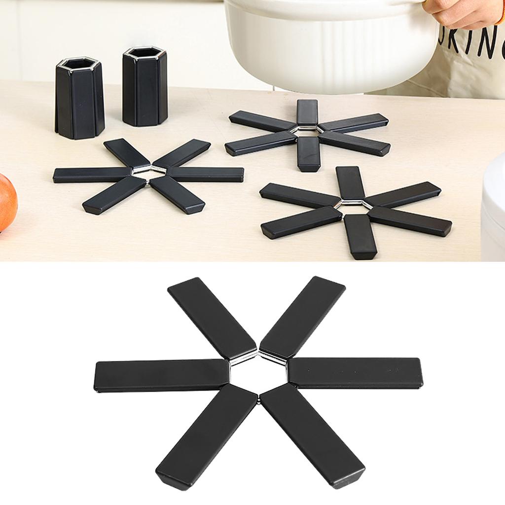 Heat Insulation Placemat Multipurpose Prevents Scald Slip Resistance Folding Pot Mat for Kitchen