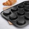Non-Stick Muffin Pan Carbon Steel Cupcake Mold Kitchen Baking Tool Cheesecake Pan  Bakery