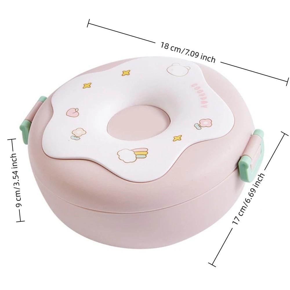 Plastic Lunch Storage Container 3 Compartments Food Container Compartment Lunch Box  For Travel