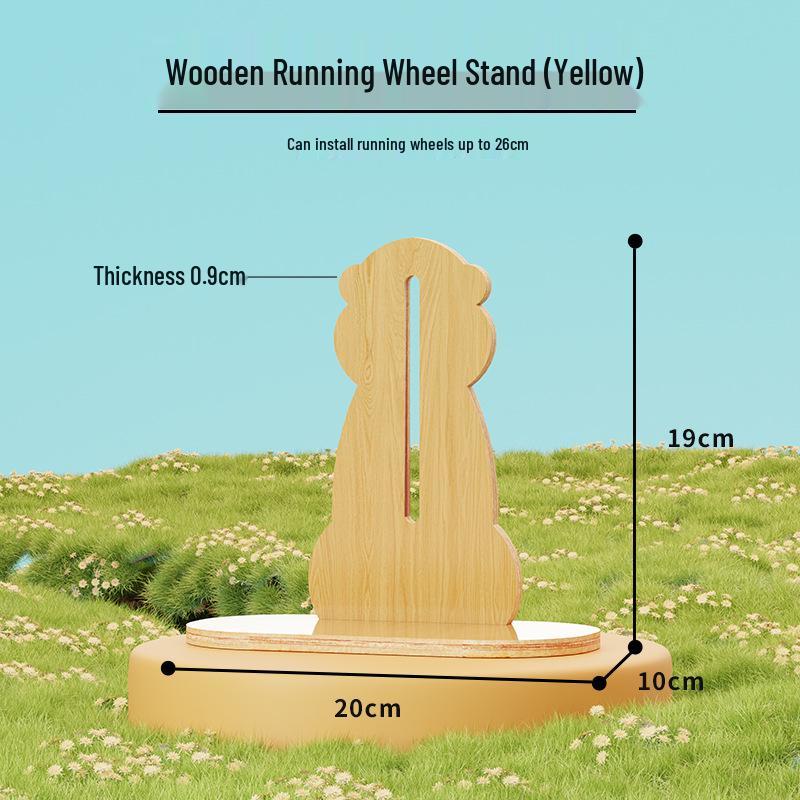 Super Silent Hamster Running Wheel Toy - Large Size Golden Hamster Exercise Ball with Stand for Cage Landscaping.