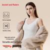 GUJIN Women's Seamless Padded Lace V-neck Thermal Vest
