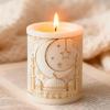 Reusable Creative Lunar Candle Silicone Mold Fast Release Design Ideal For Chocolate Molding DIYer Enthusiasts And Gift
