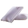 Hotel-Style Cotton Sateen Pillow With Microfiber Down Alternative Fill Elderly Single Size White