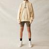 Fear of God Essentials Mockneck Half Zip Fleece Sweatshirt With Logo Print Unisex Sweatshirt Buttercream FOG-SS21-576