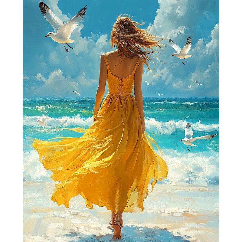 GATYZTORY Picture By Number Girl Kits Home Decor Painting By Numbers Figure Drawing On Canvas HandPainted Art DIY Gift