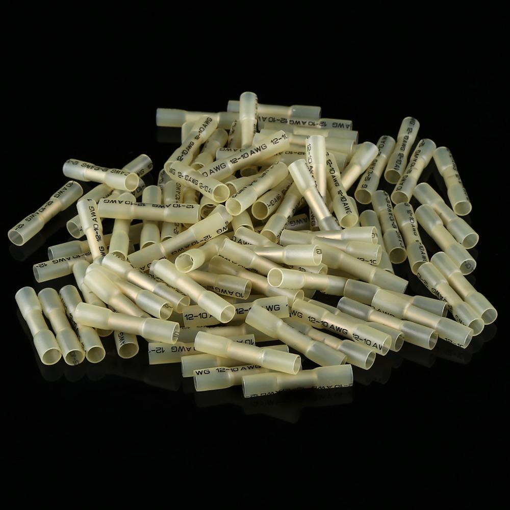 300 Pcs Insulated Heat Shrink Wire Connectors Red Blue Yellow Electrical Terminals  Motorcycle