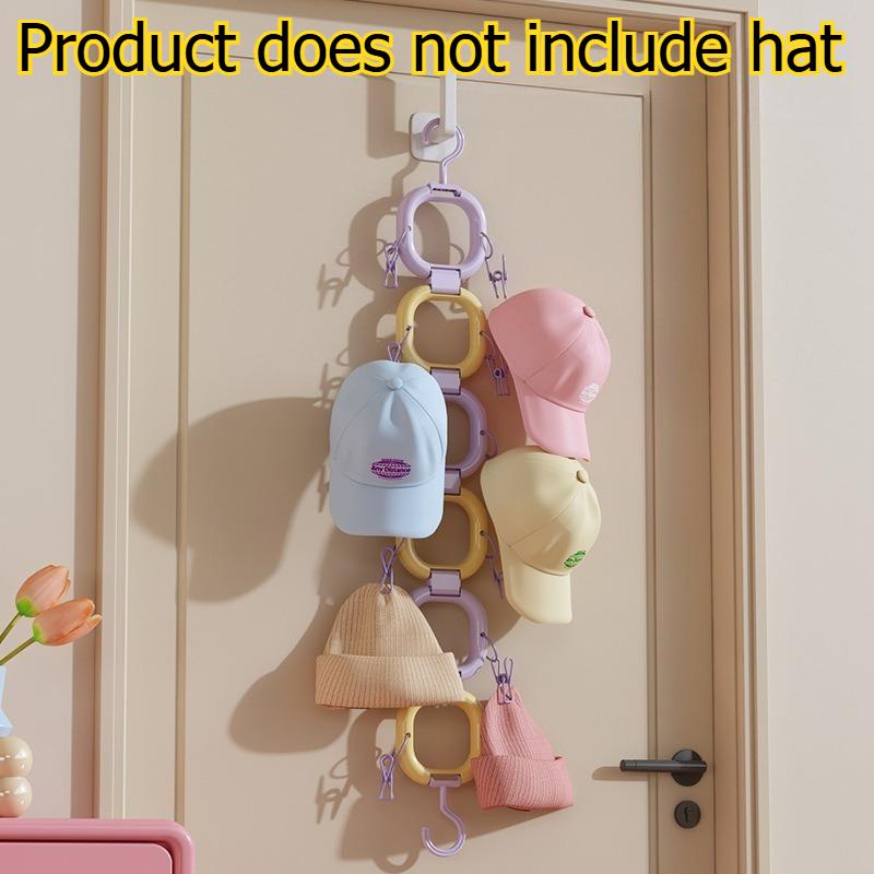 1pcs Over-the-Door Hat Storage Clips Home Baseball Cap Duckbill Hat Organizer Multifunctional Closet Display Rack