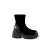 Super high heel Martin boots women's short boots 2025 spring and autumn thick-soled elastic boots sleeve 8cm height increase small thin boots