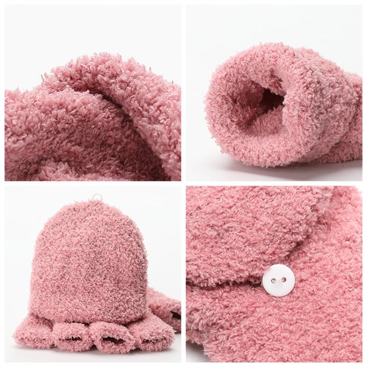 Unisex Rukavice s odklápěcími prsty Dámské Korálový samet Odolné proti chladu Palčáky Zimní teplé Měkké Dvouúčelové Fleece rukavice