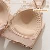 Front-Closure Lace V-Neck Bra