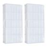 2pcs 15 Grids Transparent Paint Box Clear Plastic Painting Pigment Box Portable Leakproof Watercolor Palettes Box for Artists Students Kids